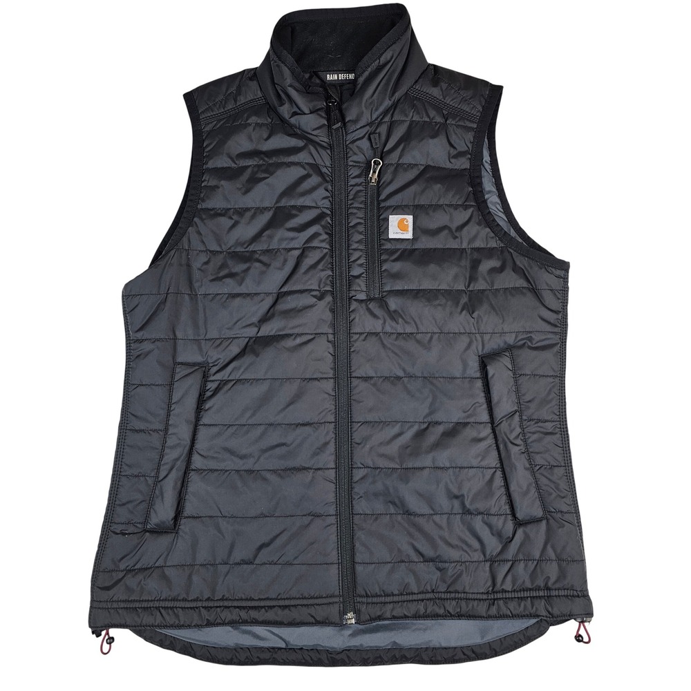 Carhartt Rain Defender Relaxed Fit Quilted Vest Black Women's Medium